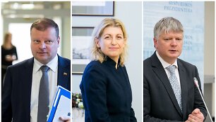 Saulius Skvernelis, Liana Ruokytė-Jonsson ir Kęstutis Navickas
