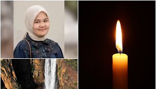 Indonezijoje turistė nukrito krioklio