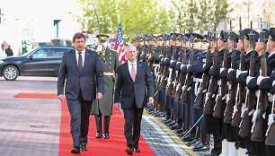 JAV Gynybos sekretoriaus J. Mattis pasitikimo ceremonija 