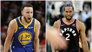 Stephenas Curry ir Kawhi Leonardas