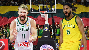 Domantas Sabonis ir Patty Millsas