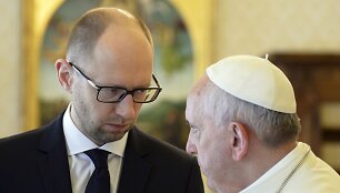 Popiežius Pranci&scaron;kus ir Arsenijus Jaceniukas