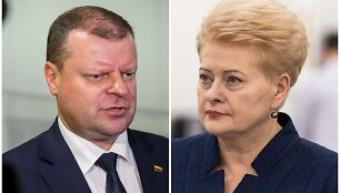 Saulius Skvernelis ir Dalia Grybauskaitė
