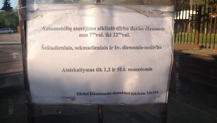 Kauno klinikų stovėjimo aik&scaron;telė