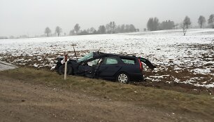 Avarija kelyje Kaunas-Alytus, 27 km