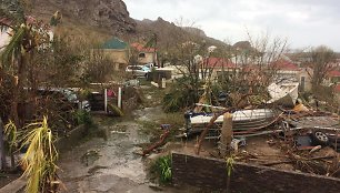 Uragano Irma nusiaubta Šv. Bartolomėjaus salos sostinė Gustavija