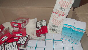 Tarp kontrabandinių cigarečių &ndash; didelis kiekis nelegalių vaistų