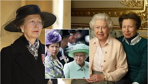 Karalienė Elizabeth II ir princesė Anne