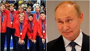 Vladimiras Putinas ir Rusijos olimpiečiai