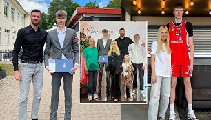 Darju&scaron;as Lavrinovičius su &scaron;eima