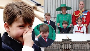 „Trooping the Colour“ paradas, žymintis oficialų karaliaus Charleso III gimtadienį