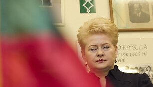 Laisvės gynėjų dienos proga prezidentė Dalia Grybauskaitė lankėsi Vilniaus &bdquo;Ryto&ldquo; progimnazijoje.