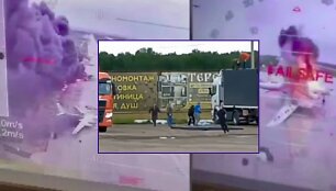 Ukrainos dronų ataka prie&scaron; karo bazes Rusijoje