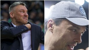 &Scaron;arūnas Jasikevičius tarė &scaron;iltų žodžių Mindaugui Timinskui.