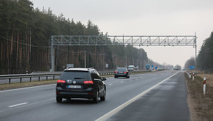 Kontrolės įranga kelyje Kaunas-Jonava