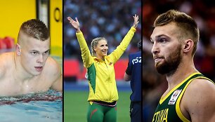 Danas Rap&scaron;ys, Liveta Jasiūnaitė ir Domantas Sabonis