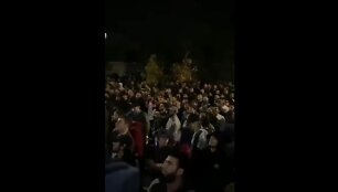 Dagestane minia prie vie&scaron;bučio reikalavo, kad atvykėliai i&scaron; Izraelio i&scaron;sikraustytų