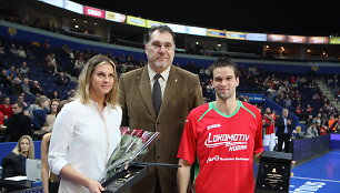Lina Pikčiūtė, Arvydas Sabonis ir Mantas Kalnietis