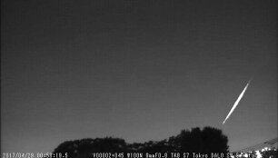 Vir&scaron; Japonijos 2017 m. balandį nu&scaron;vitęs meteoras