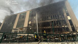Rusijos ap&scaron;audymo padariniai Kyjive