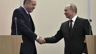 Recepas Tayyipas Erdoganas ir Vladimiras Putinas