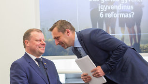 Saulius Skvernelis ir Tomas Beržinskas