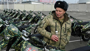 Ukrainoje kovojantiems Rusijos kariams skirti motociklai