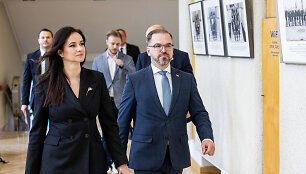 Inga Ruginienė susitiko su ekonomikos ir inovacijų ministru Edvinu Grik&scaron;u, vidaus reikalų ministru Vladislavu Kondratovičiumi ir kra&scaron;to apsaugos ministru Robertu Kaunu