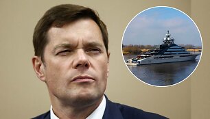 Aleksejus Morda&scaron;ovas ir jo jachta &bdquo;Lady M Yacht&ldquo; / Scanpix nuotr.
