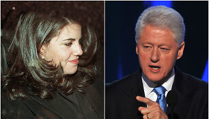 Monica Lewinsky ir Billas Clintonas.