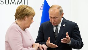 Angela Merkel ir Vladimiras Putinas