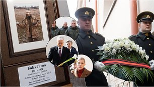Lietuva atsisveikina su Ukrainoje žuvusiu Tadu Tumu