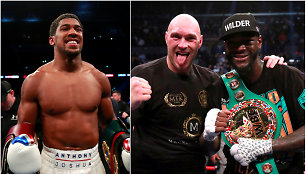 Anthony Joshua, Tysonas Fury ir Deontay Wilderis