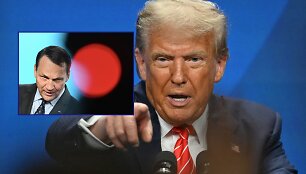 Radoslawas Sikorskis ir Donaldas Trumpas