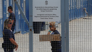 Migrantų stovykla Vengrijoje