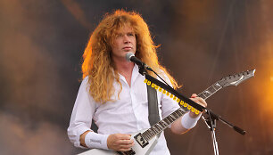Sunkiojo metalo grupės &bdquo;Megadeth&ldquo; vokalistas Dave'as Mustaine'as 