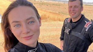Emilija Gelažninkienė ir Arūnas Gelažninkas Pasaulio Baja Taurės etapo varžybose