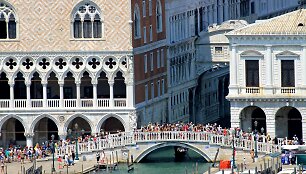 Turistai Venecijoje