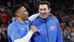 Russellas Westbrookas ir Nickas Collisonas