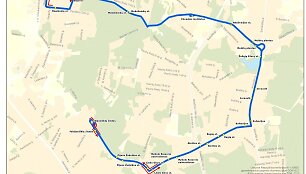 Naujas 57 autobuso mar&scaron;rutas