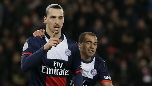 Zlatanas Ibrahimovičius ir Lucasas Moura