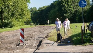 Dviračių takas Antakalnyje