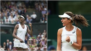 Venus Williams ir Johanna Konta