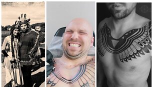Remigijaus Žiogo indėni&scaron;ka tatuiruotė