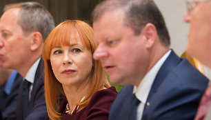 Jurgita Petrauskienė ir Saulius Skvernelis