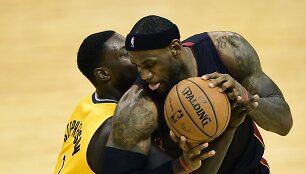 Lance Stephensonas ir LeBronas Jamesas