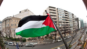 Palestinos vėliava Va&scaron;ingtone