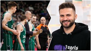 Kauno „Žalgirio“ žaidime Linas Kleiza daug pozityvo nemato