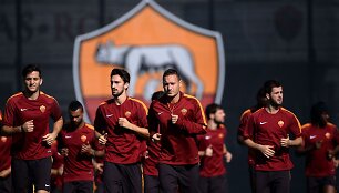 &bdquo;Roma&ldquo; futbolininkai treniruotėje