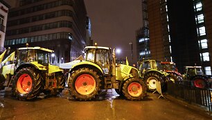Ūkininkų protestas Briuselyje 